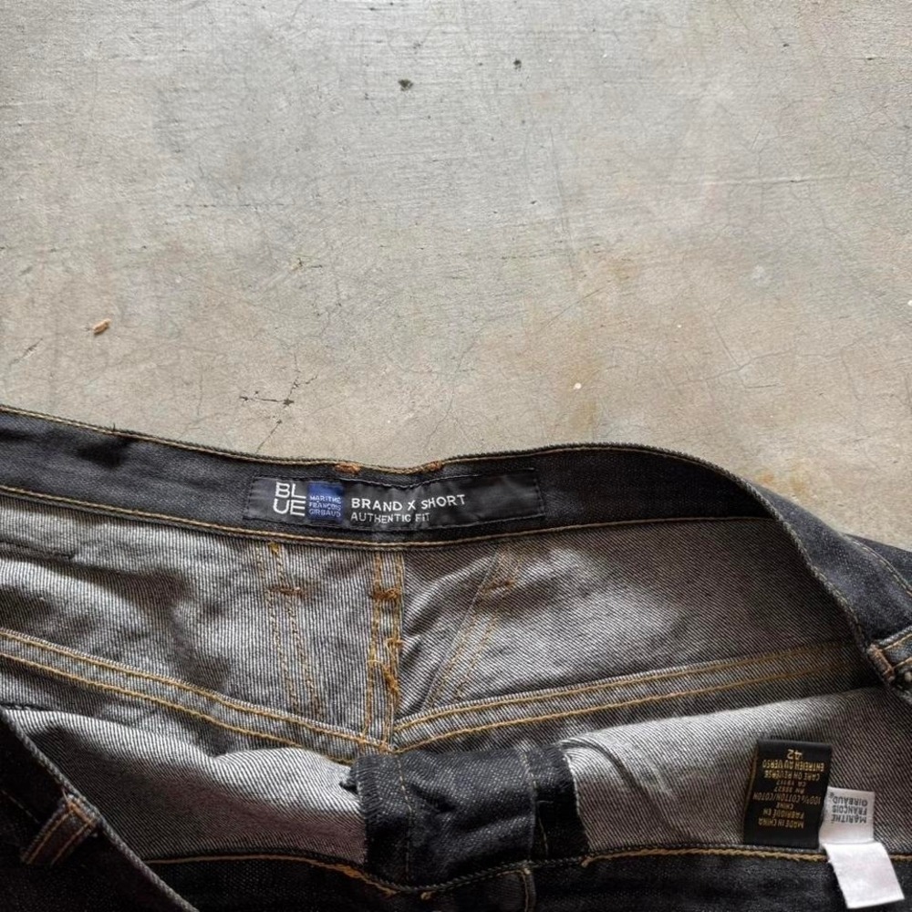 Baggy Black Girbaud Jorts Denim Jean Shorts Southpole Styl Vintage Y2K 42 - Picture 6 of 6